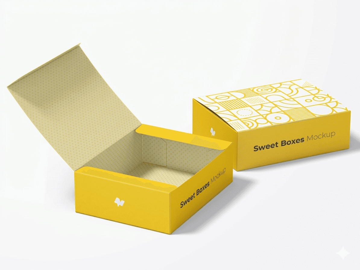 one piece Duplex sweet boxes